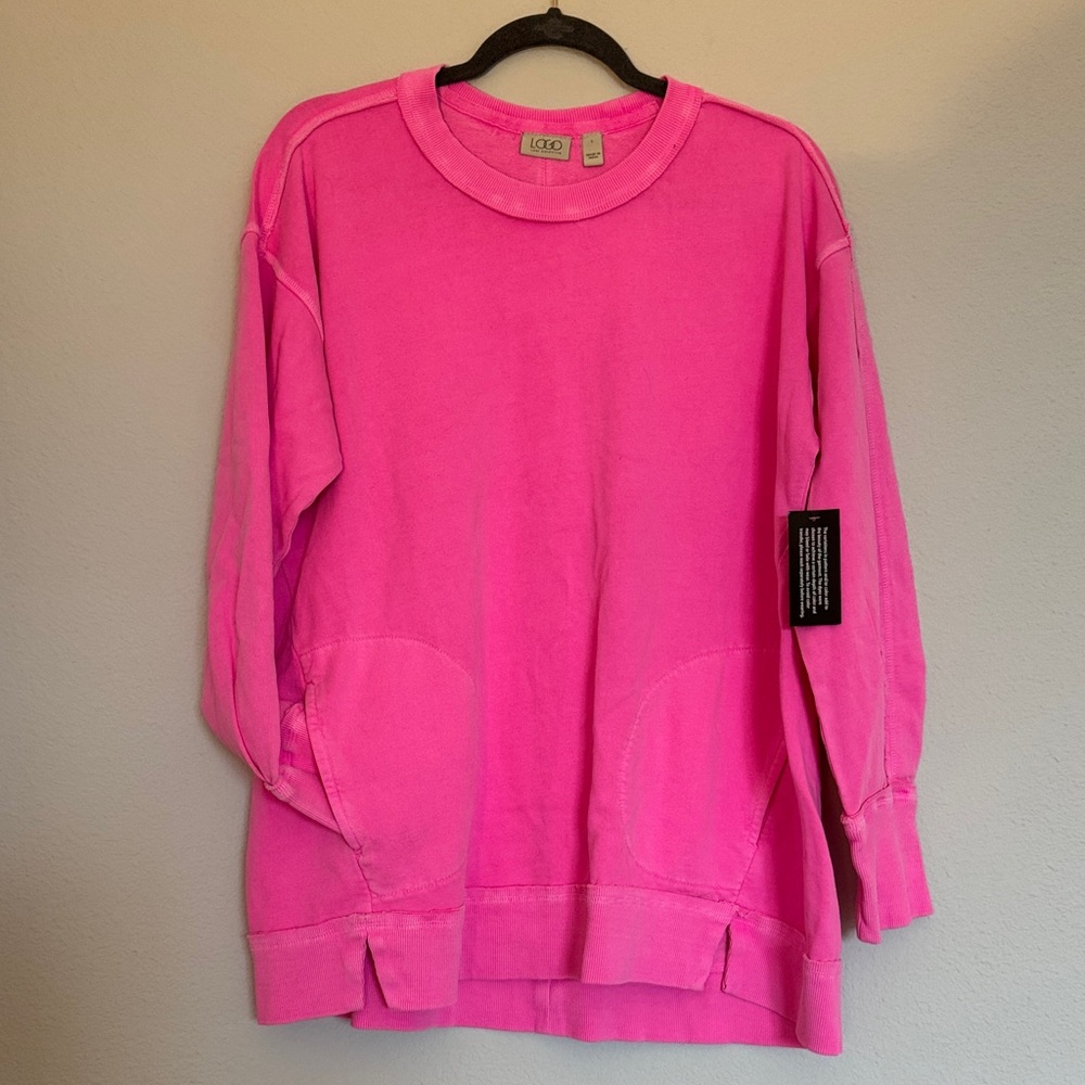 Logo Athletic Pink Sweatshirt L w/Pockets